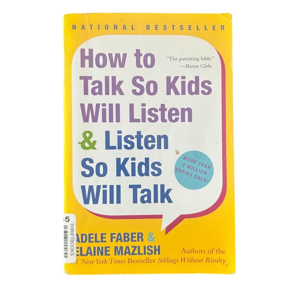 Harper How to Talk So Kids Will Listen Book Paperback 2012 Child Psychology